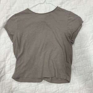 Wild Fable Brown Crop T-Shirt Relaxed Fit